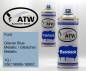 Preview: Ford, Glacier Blue Metallic / Gletscher Metallic, 1G / XSC1690B-1690C: 400ml Sprühdose + 400ml Klarlack - Set, von ATW Autoteile West.